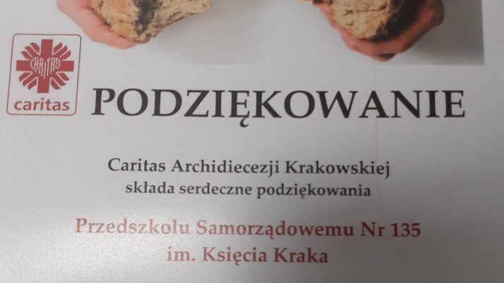 Podziękowanie dla Przedszkola