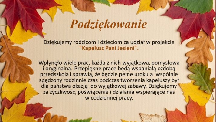 Podziękowanie
